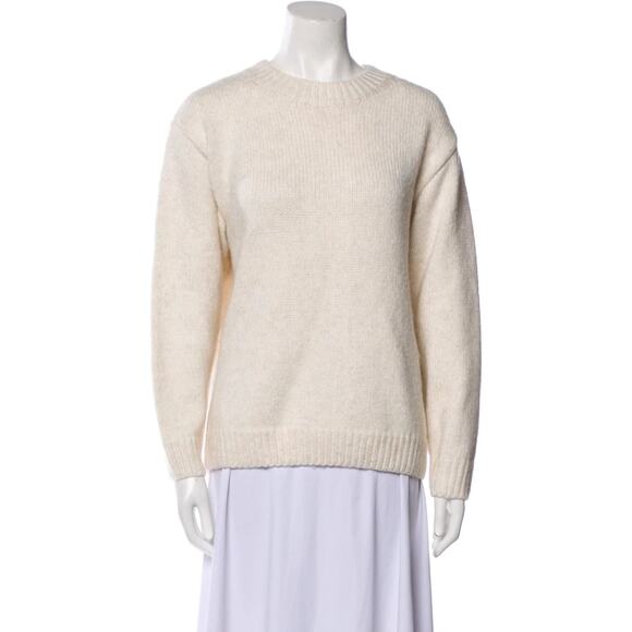 Jacquemus Cream Sweater with Black Logo - Picture 3 of 8